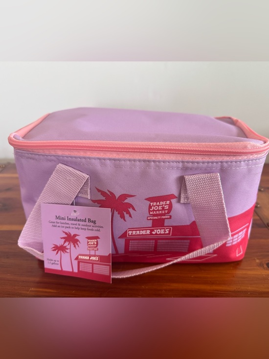 Trader Joe's Handbags - Trader Joe’s Mini Insulated Bag 1.5 gallon NWT Lavender Pink